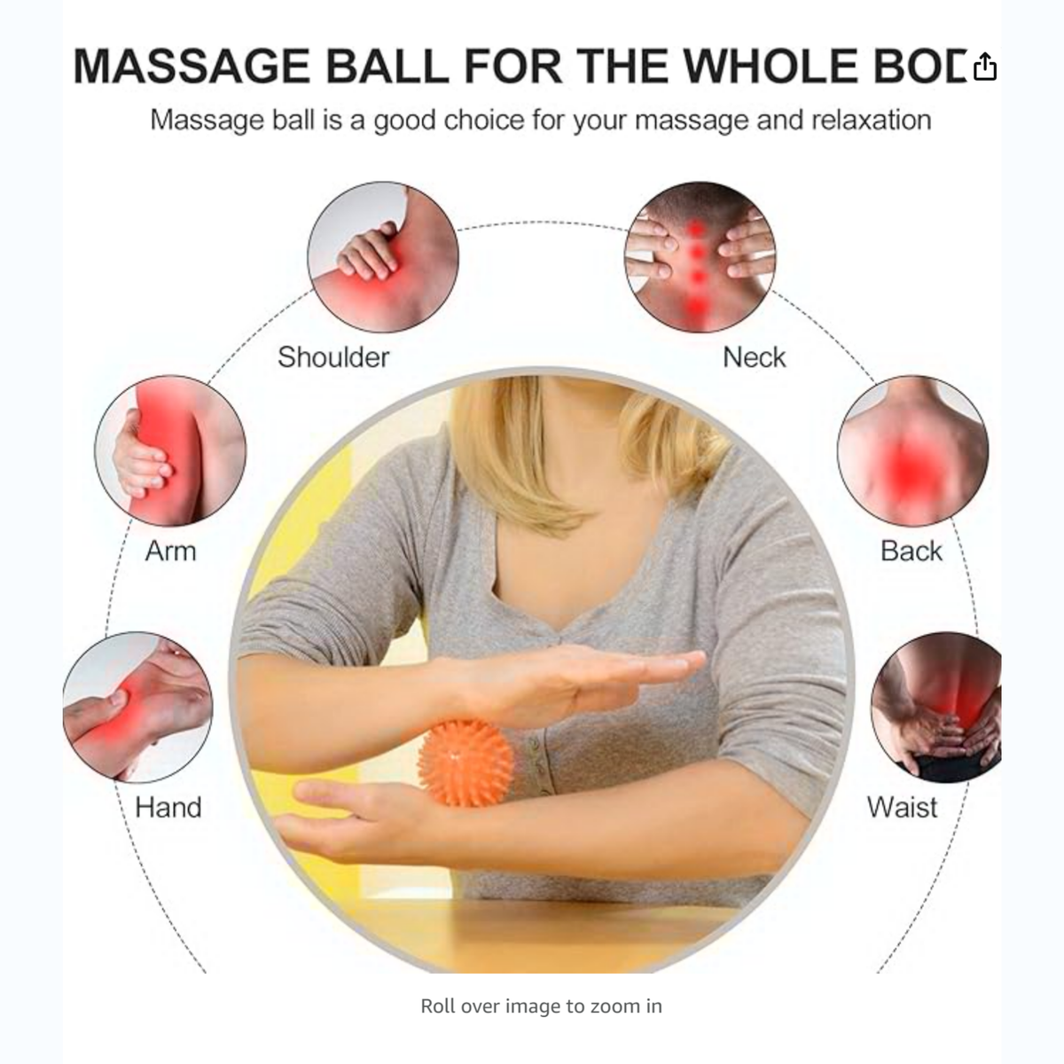 Neuropathy foot massage ball