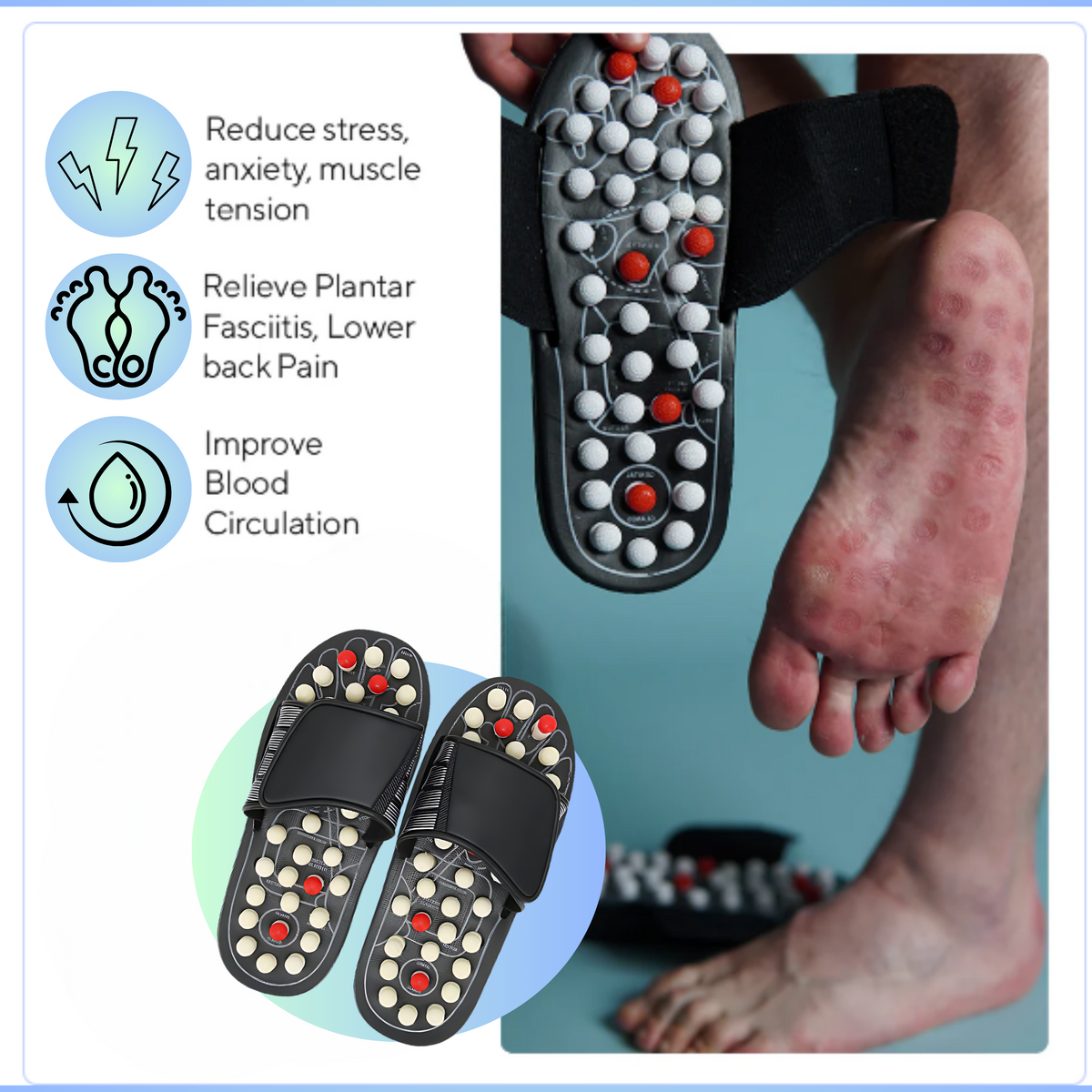 Neuropathy Accupressure Slippers