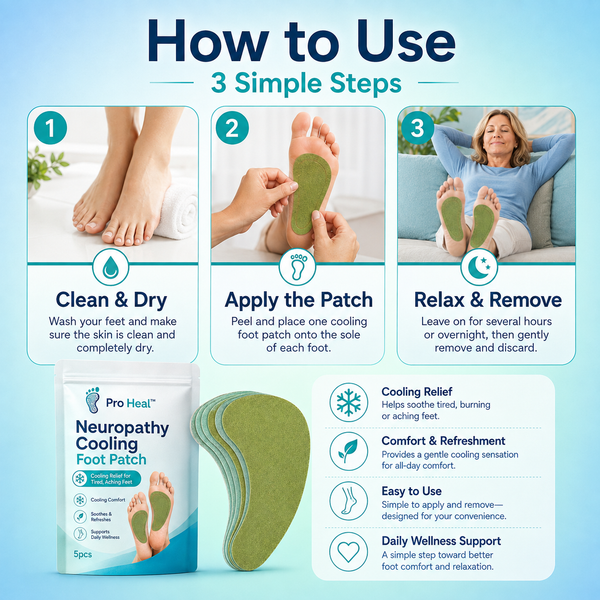 Pro Heal™ Cooling Foot Patch (Buy 1 get 1 Free)