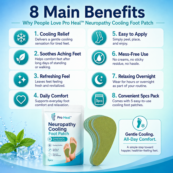 Pro Heal™ Cooling Foot Patch (Buy 1 get 1 Free)