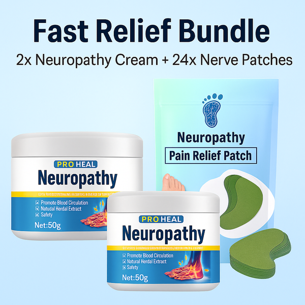 Fast Relief Bundle – 2x Neuropathy Cream + 24x Nerve Patches