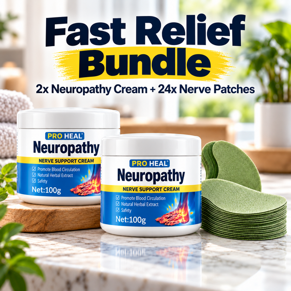 Fast Relief Bundle – 2x Neuropathy Cream + 24x Nerve Patches