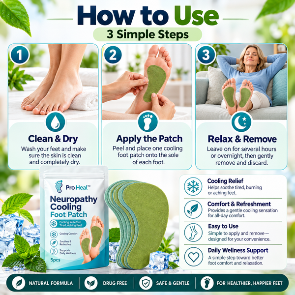 Pro Heal™ Cooling Foot Patch (Buy 1 get 1 Free)