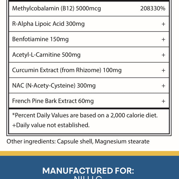 ProHeal™ Nerve Support Complex (“Maximum Strength – 7 Clinically Proven Ingredients”)