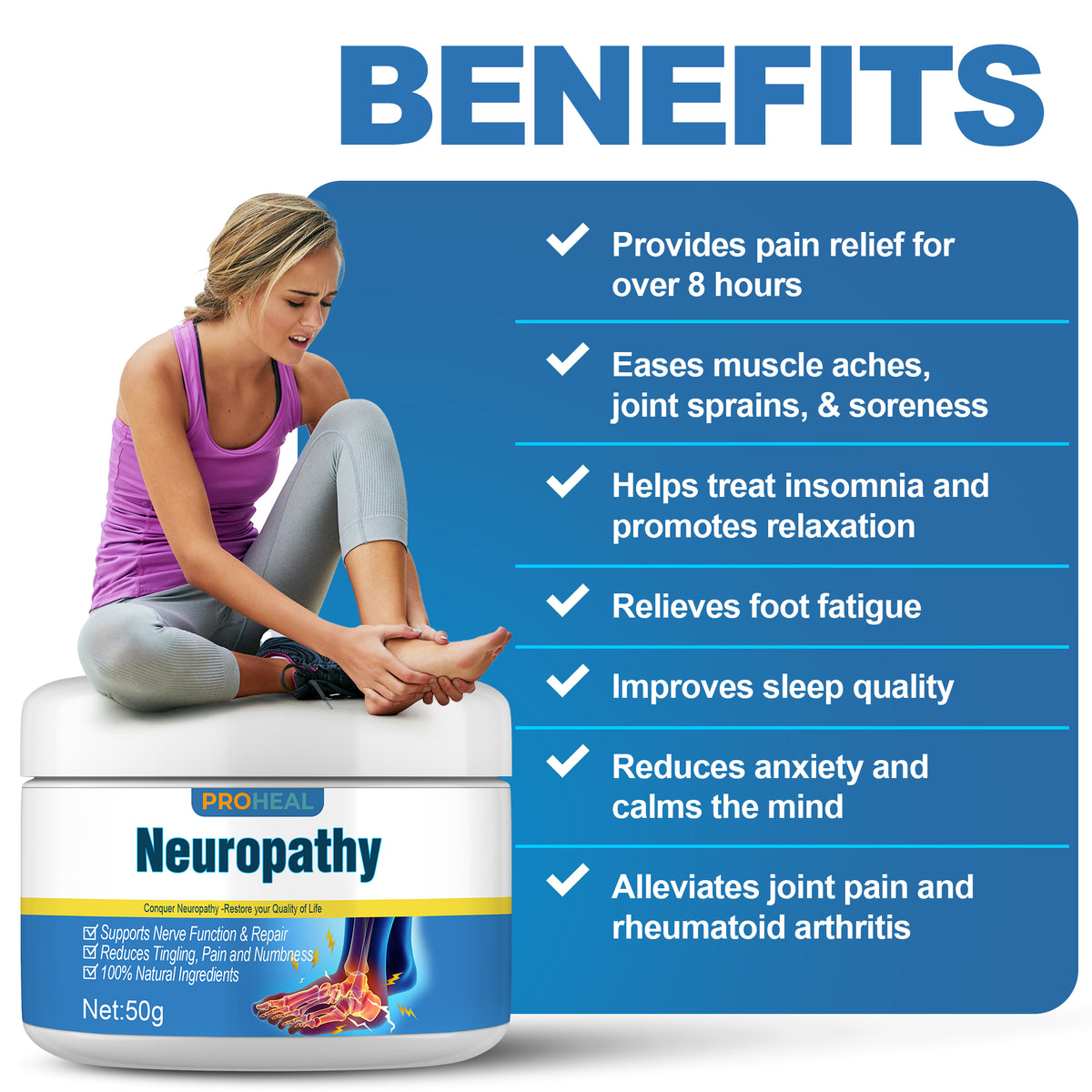 Neuropathy Nerve Healing Cream (Buy 1 get 1 FREE)