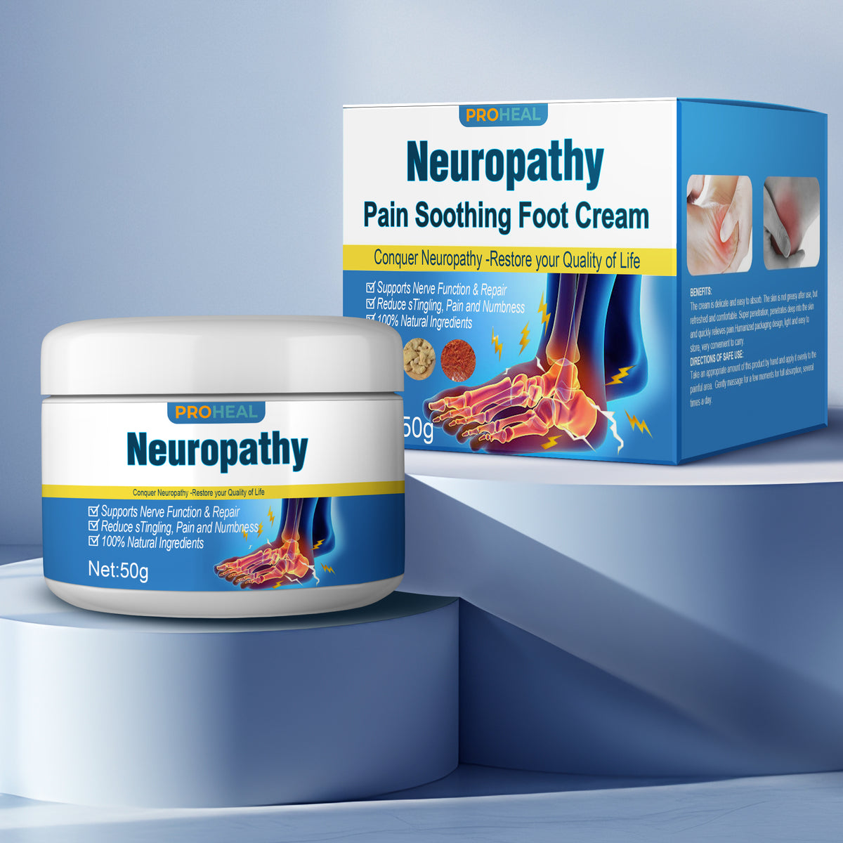 Neuropathy Nerve Healing Cream (Buy 1 get 1 FREE)