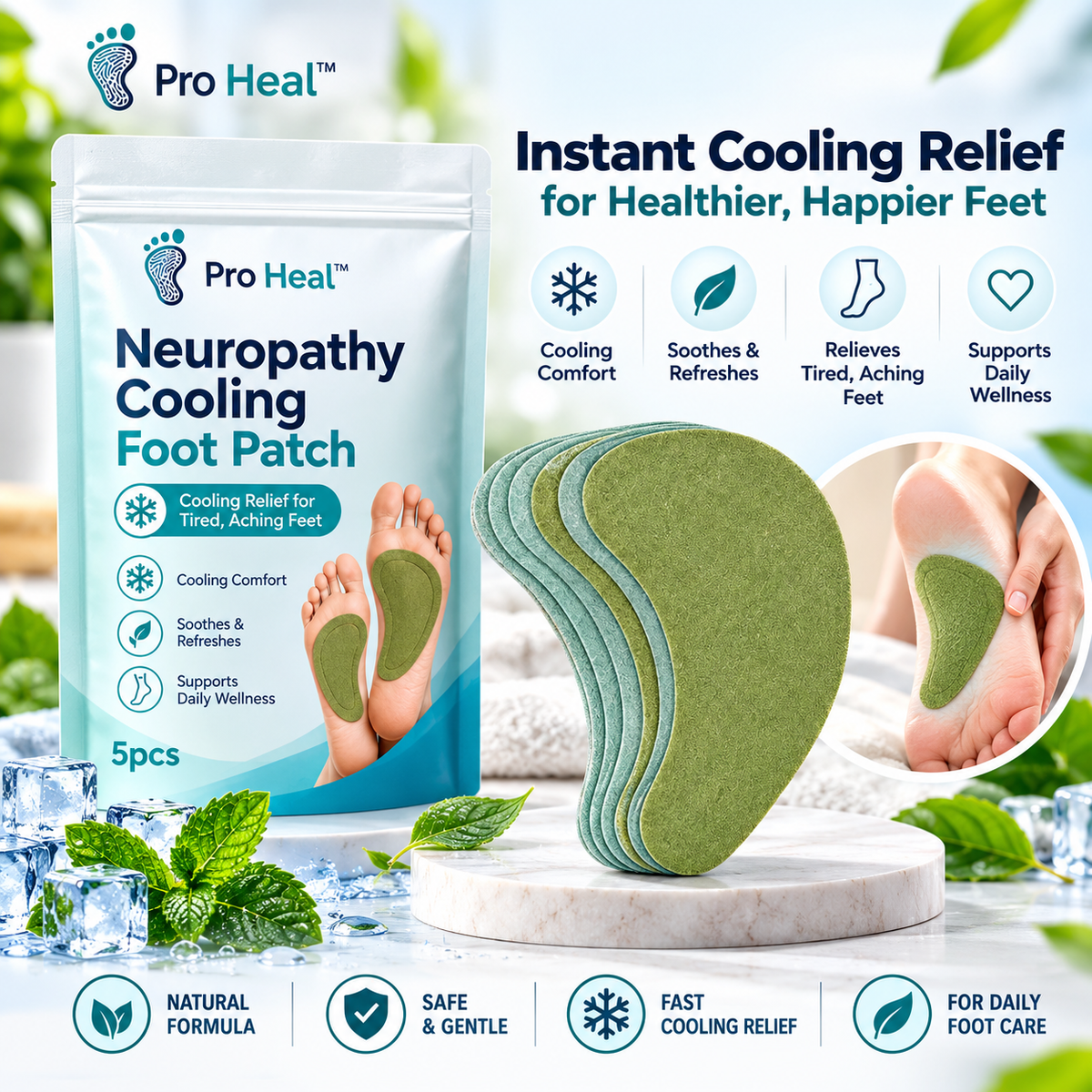 Pro Heal™ Cooling Foot Patch (Buy 1 get 1 Free)