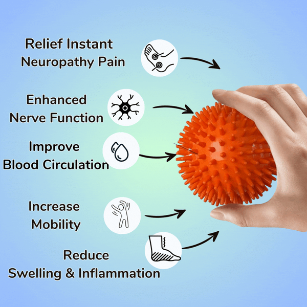Neuropathy foot massage ball