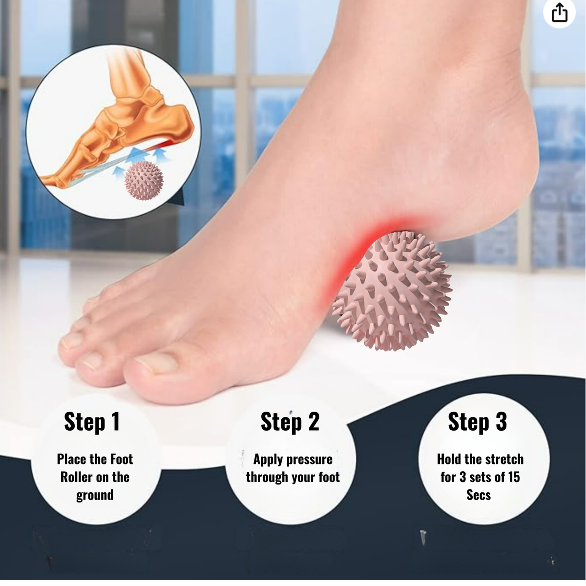 Neuropathy foot massage ball