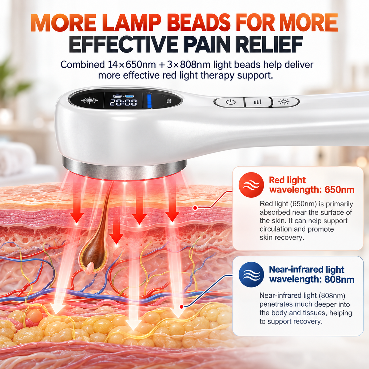 ProHeal™ Neuropathy Cold Laser Therapy Device (FDA Approved Technology)